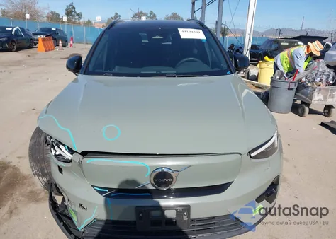 2023 Volvo Xc40 Recharge Pure Electric Twin Ultimate from USA, damaged, VIN YV4ED3UM2P2086867